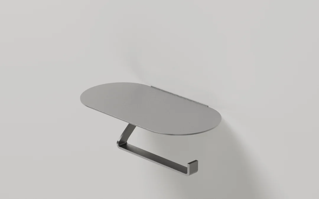 Delta Roll Holder with Shelf