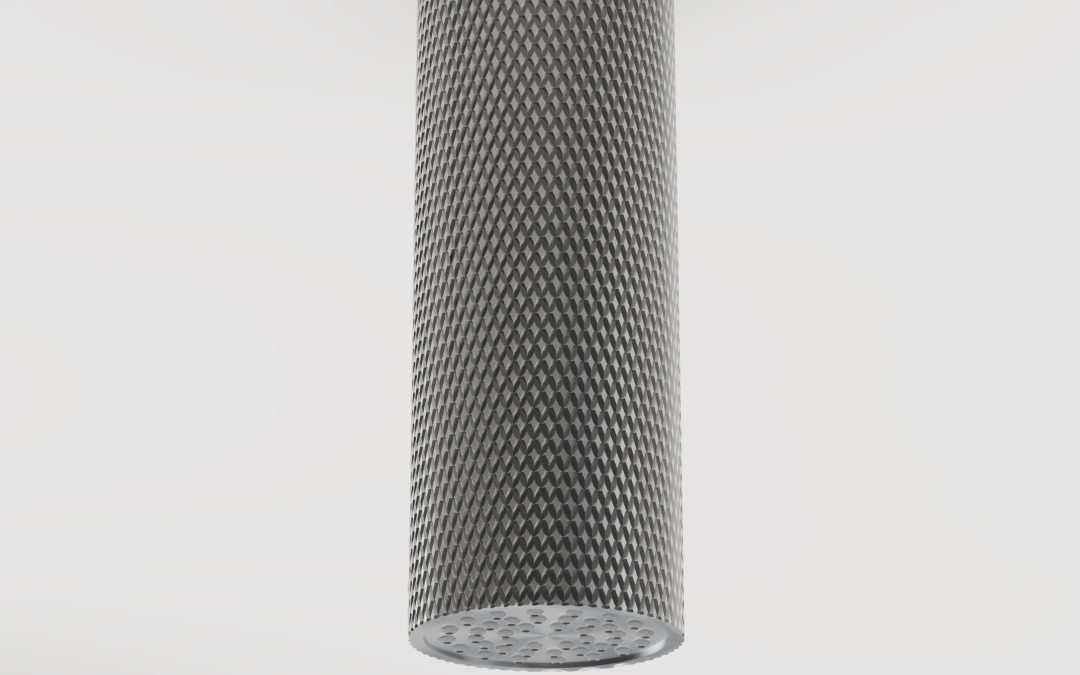 Carbon Rain Shower Knurled