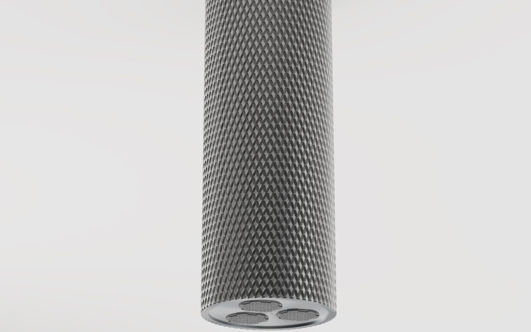 Carbon Trio Shower Knurled