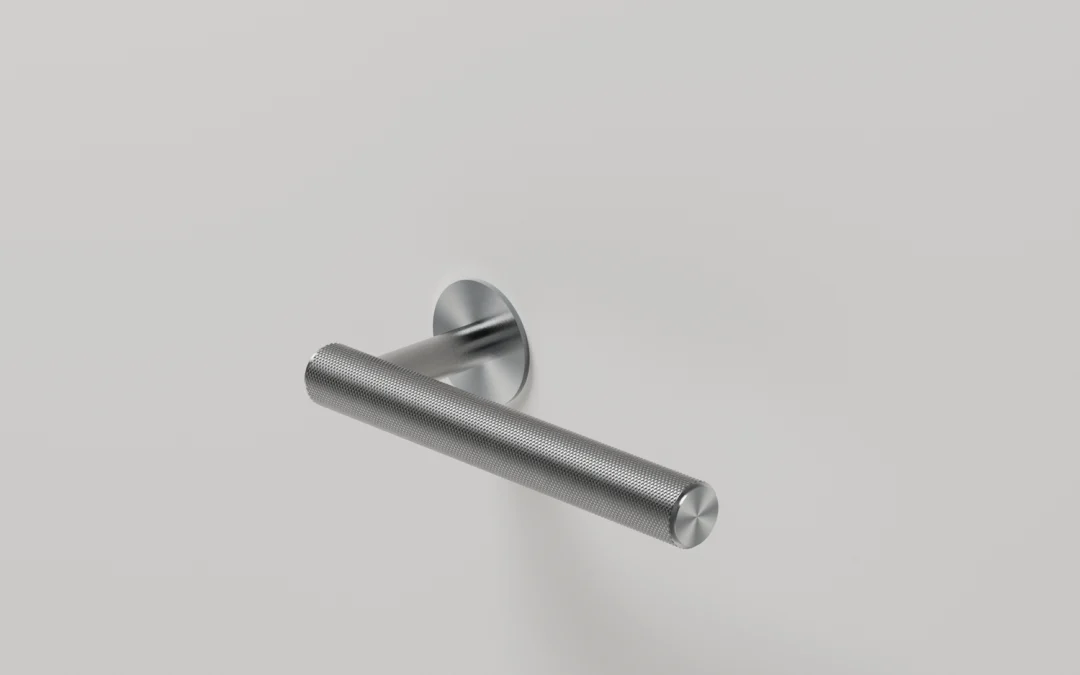 Carbon Door Handle Knurled