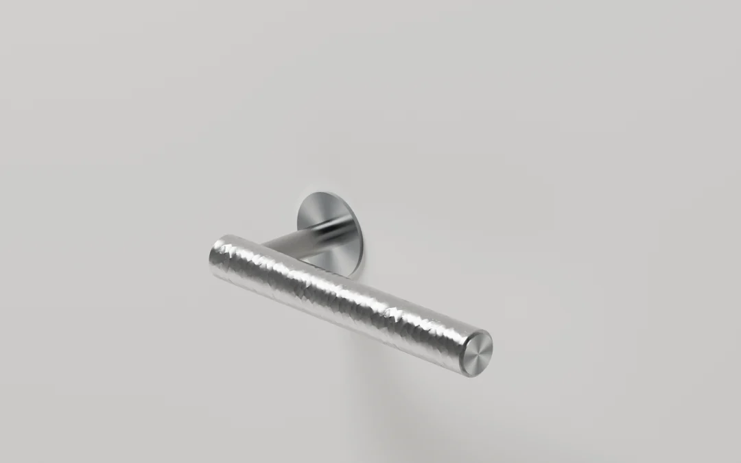 Carbon Door Handle Hammered