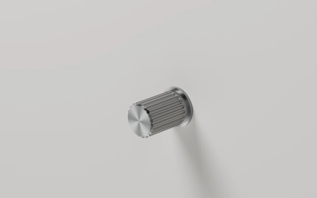 Carbon Door Knob Fluted