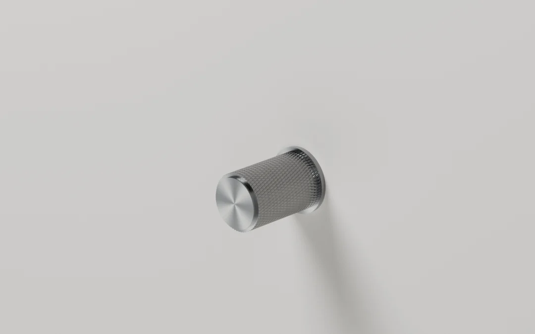 Carbon Door Knob Knurled
